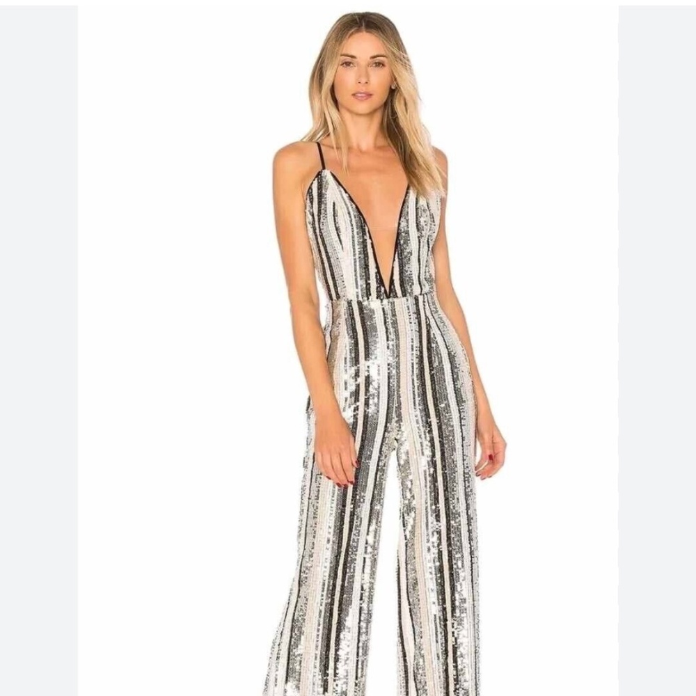 NBD Serena Sequin Jumpsuit